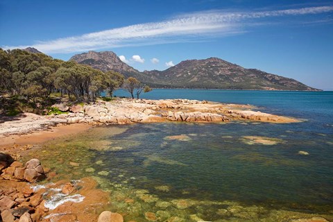 Framed Rocks, Coles Bay, The Hazards, Freycinet, Australia Print