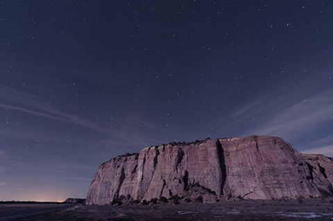 Framed Big Dipper over El Malpais National Monument Print