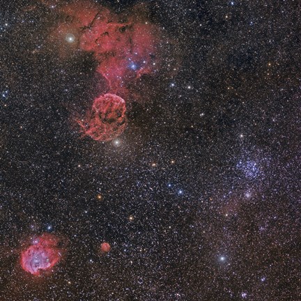 Framed Nebulae in Gemini Constellation Print