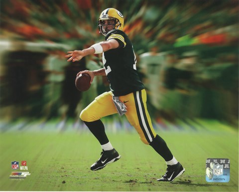 Framed Aaron Rodgers Motion Blast Print