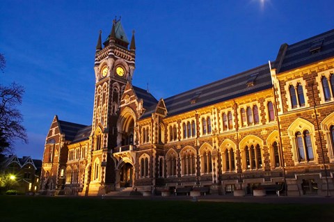 Framed Historic Registry Building, University of Otago, South Island, New Zealand (horizontal) Print