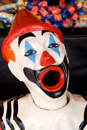 Framed Laughing Clown, Bay of Plenty, North Island, New Zealand Print