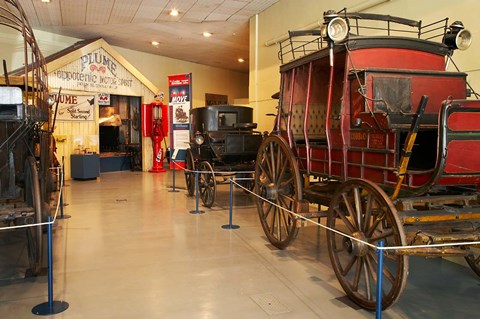 Framed Stage Coach, Otago Settlers, South Island, New Zealand Print