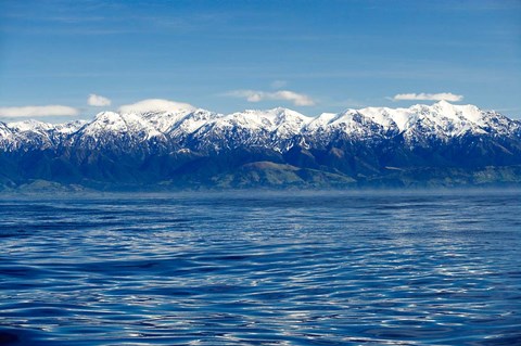 Framed New Zealand, Marlborough, Seaward Kaikoura Ranges Print