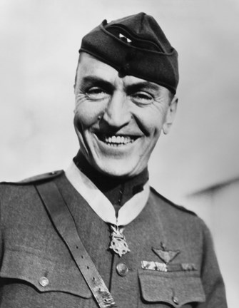 Framed Eddie Rickenbacker (close-up) Print