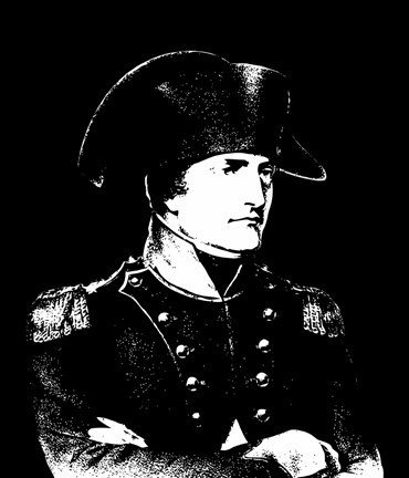 Framed Napoleon Bonaparte in uniform Print