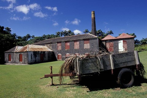 Framed St Nicholas Abbey Sugar Mill, St Peter Parish, Barbados, Caribbean Print
