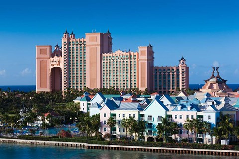 Framed Atlantis Hotel , Bahamas Print