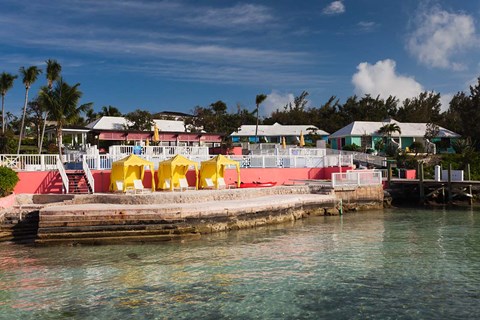 Framed Bahamas, Eleuthera, Romora Bay Yacht Club Print