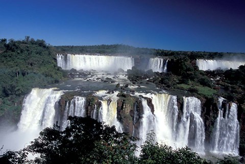 Framed Foz Do Iguacu, Iguacu National Park, Parana, Brazil Print