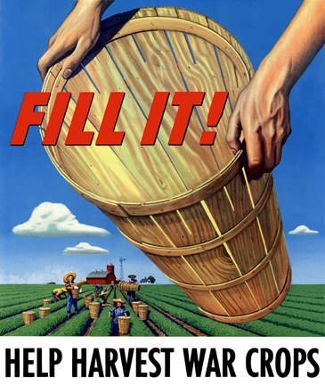 Framed Fill It - War Crops Print
