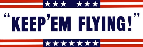 Framed Keep &#39;Em Flying! Print