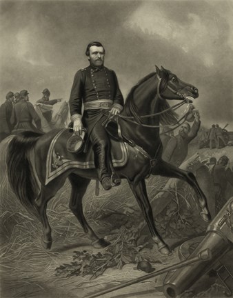 Framed General Grant during the American Civil War Print