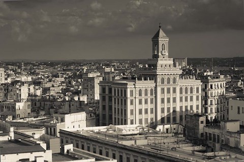 Framed Cuba, Havana, Edificio Bacardi building Print