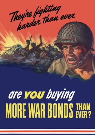 Framed Are You Buying More War Bonds Than Ever? Print