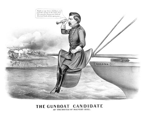 Framed General George McClellan Print