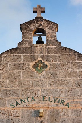 Framed Cuba, Varadero, Iglesia Santa Elvira church Print