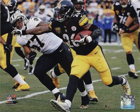 Framed Le'Veon Bell Pittsburg Steelers 2014 Print