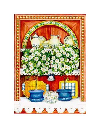 Framed Blossoming Kitchen II Print