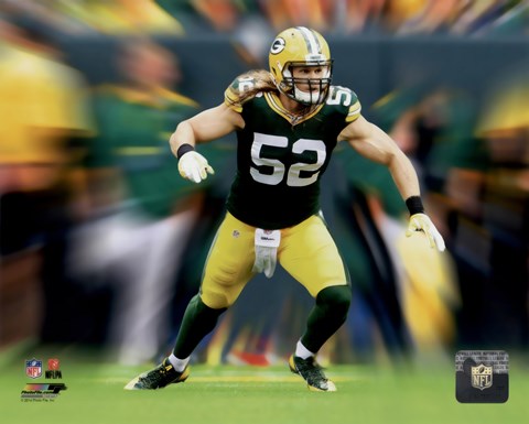 Framed Clay Matthews Motion Blast Print