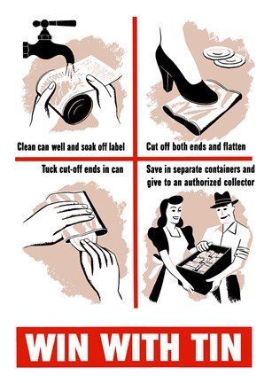 Framed Win With Tin Print