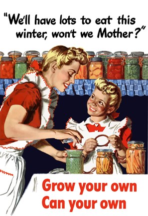 Framed Grow Your Own, Can Your Own Print