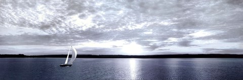 Framed Sunset Sailing Print