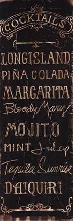 Framed Cocktails Print