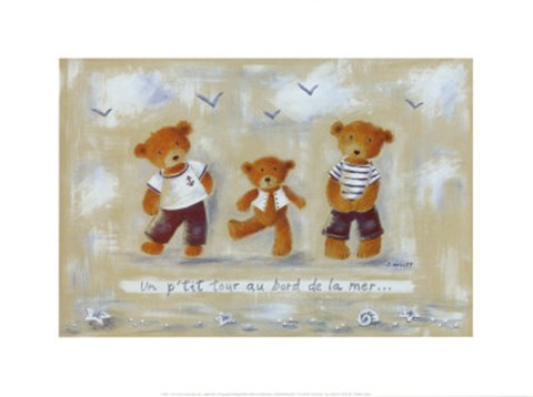 Framed Un p'tit tour au bord de la mer Print