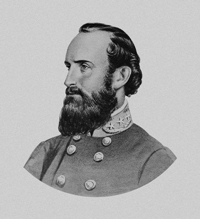 Framed General Thomas Stonewall Jackson Print