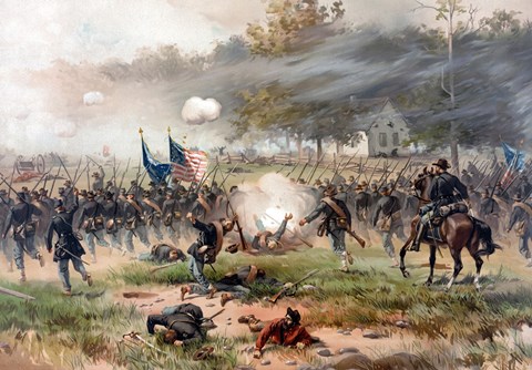 Framed Battle of Antietam Print