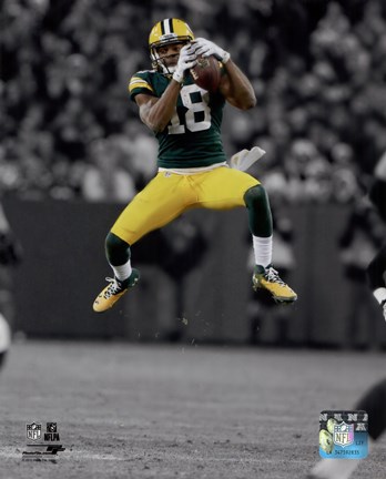Framed Randall Cobb 2014 Spotlight Action Print