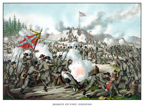 Framed Assault on Fort Sanders Print