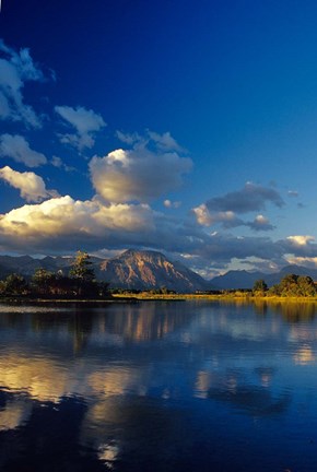 Framed Sofa Mountain in Maskinonge Lake, Alberta, Canada Print
