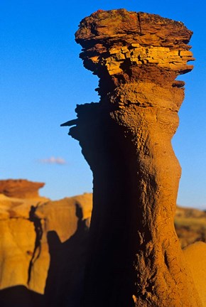 Framed Sandstone rock, Dinosaur Provincial Park, Alberta Print