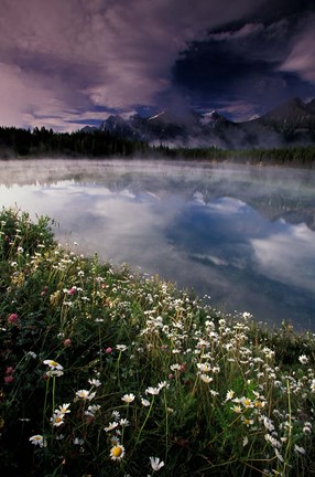 Framed Alberta, Banff National Park Lake Maligne Print
