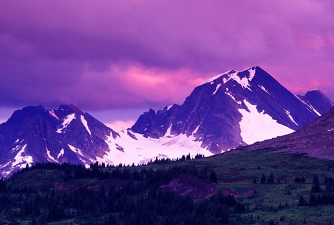 Framed Alberta, Canadian Rockies, Tonquin Valley landscapes Print