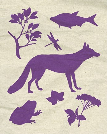 Framed Woodland Creatures I Print