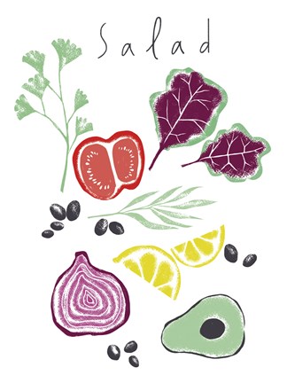 Framed Salad Print