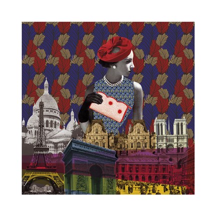 Framed Vintage City III Print