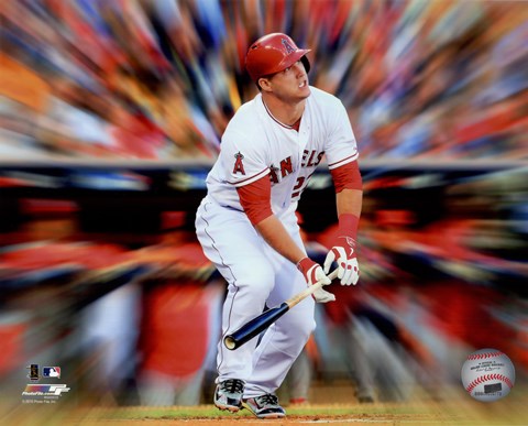 Framed Mike Trout Motion Blast Print