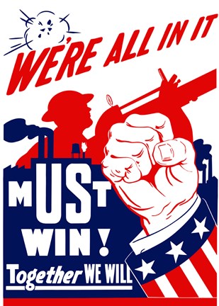 Framed We&#39;re All In It Print