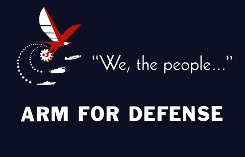 Framed We the People, Arm for Defense Print