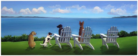 Pups with a View by Carol Saxe