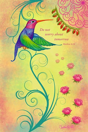 Framed Don't Worry About Tomorrow Print