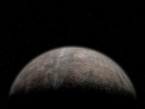 Framed Artist&#39;s concept of Pluto Print