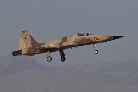 Framed F-5N Aggressor Aircraft of the US Marine Corps Print