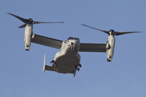 Framed MV-22B Osprey Prepares for Landing Print
