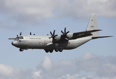 Framed Royal Norwegian Air Force C-130J Hercules Print