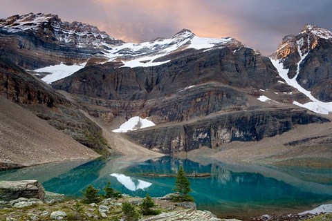 Framed British Columbia, Yoho NP, Lake Oesa Print